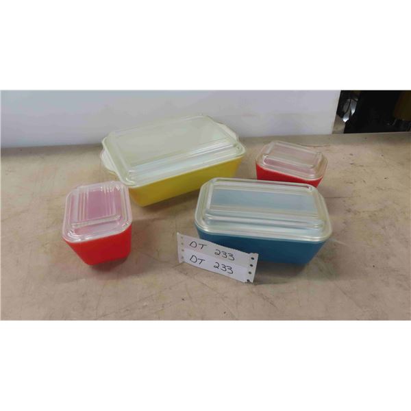 8 Piece 1950s Refrigerator Set with Lids