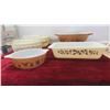 Image 2 : 7 Pieces Pyrex Casserole Dishes with Lids, Baking Dish, Mixing Bowl
