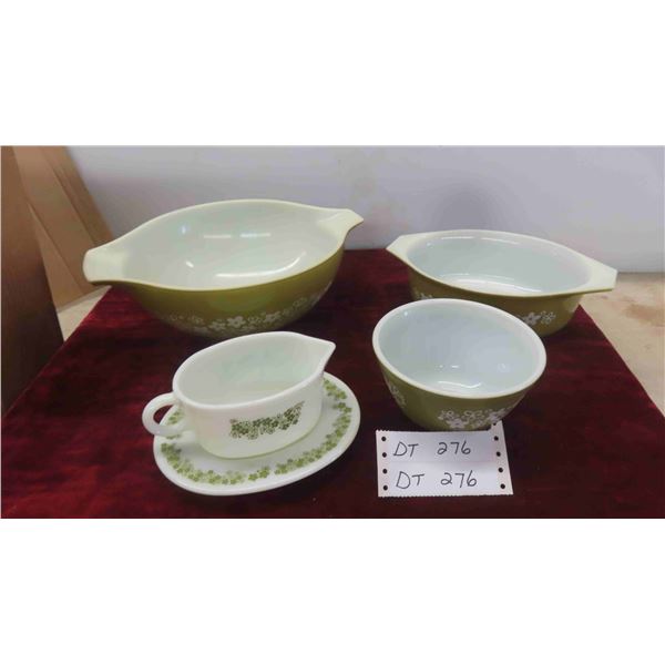 5 Pieces Spring Blossom Pyrex
