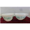 Image 2 : 5 Pieces Vintage Butterprint Amish Pyrex Mixing Bowls, Butter Dish, 
