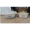 Image 2 : 7 Pieces of Corningware Includes Casserole Dishes with Lids, Loaf, 