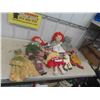 Image 1 : 9 Stuffed Dolls: 17'' Ronald McDonald, 24'' Raggedy Anne & Others