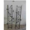 Image 1 : 2 Metal Iron Flower Pot Holders 66'' x 11 1/2'' 