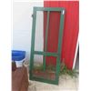 Image 1 : Screen Door Painted Green 31 3/4'' x 77''