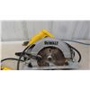Image 2 : 5 Dewalt Power Tools : Circular Saw, Reciprocating Saw, Drywall