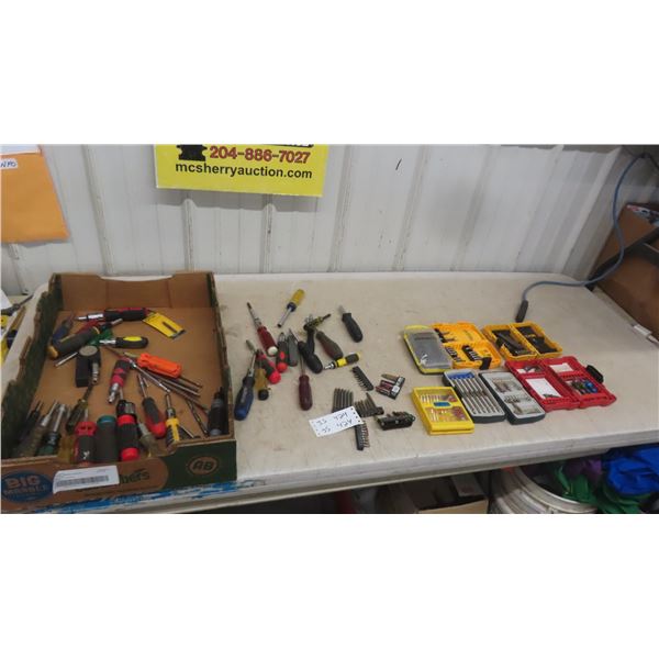 Quantity of Screwdrivers and Screw Bits