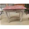 Image 1 : Painted Desk/Stand with Drawer 31'' x 30'' x 18''
