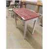 Image 2 : Painted Desk/Stand with Drawer 31'' x 30'' x 18''