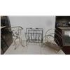 Image 1 : 2 Metal Magazine Racks, Wrought Iron Stand No Top