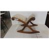 Image 1 : Wood and Tapestry Foot Stool
