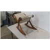 Image 3 : Wood and Tapestry Foot Stool