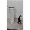 Image 1 : Plaster Pillar Stand 28'' High x 11'' Across, Concrete Short Beaked