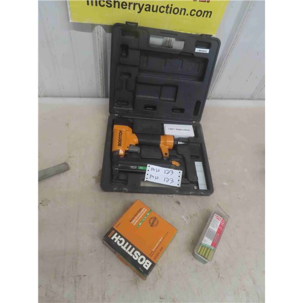 Bostitch Air Crown Stapler with Case and Staples