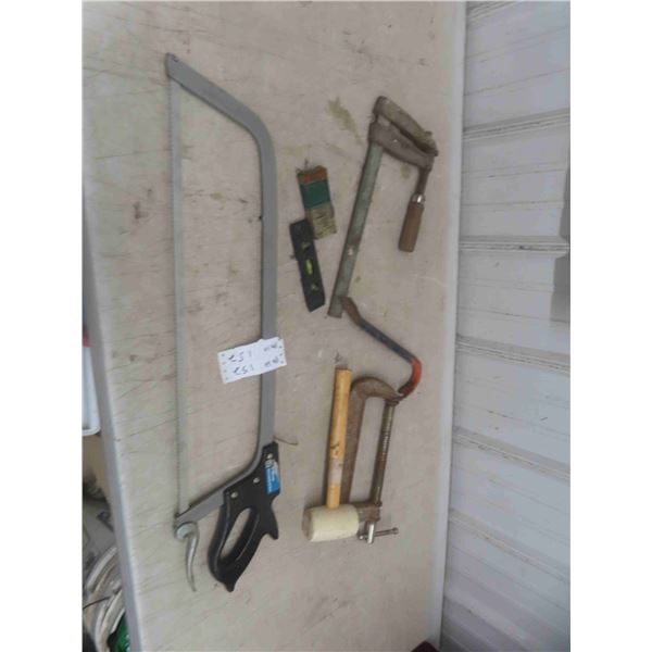 Meat Saw 25'' , Clamps, Mallet, Level