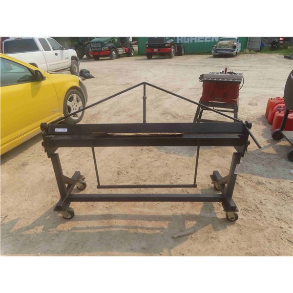 Metal Brake on Casters 52''
