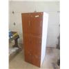 Image 1 : 6 Compartment Locker 66'' x 24'' x 24'' - 3 Lockers Have Keys, 3 Do Not