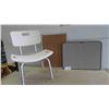 Image 1 : 2 Cork / Granite Bulletin Cork  Boards 18'' x 24'' , Bath Chair 29''
