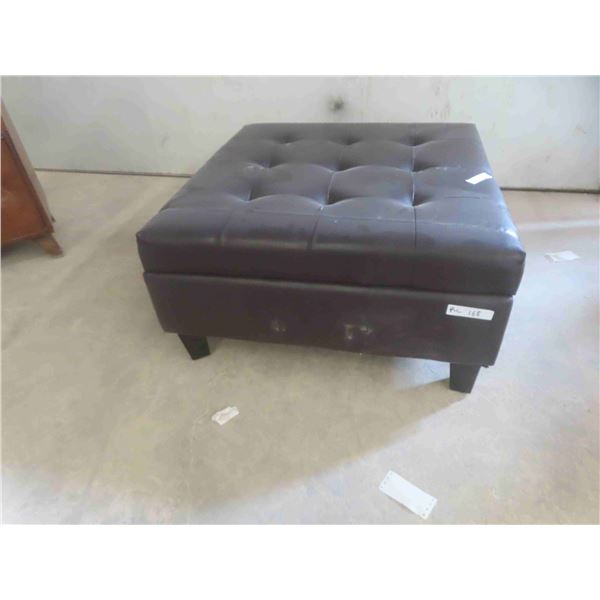 Ottoman with Hinged Top for Storage 16'' x 32'' x 32'' 