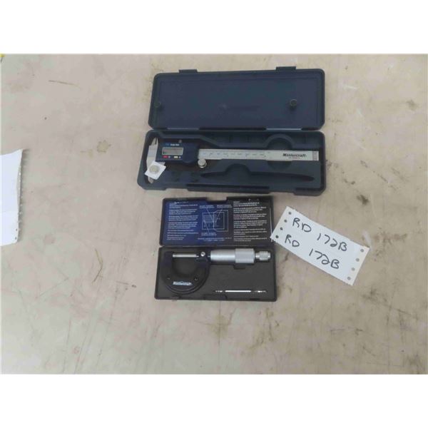 Mastercraft Micrometer and Digital Caliper