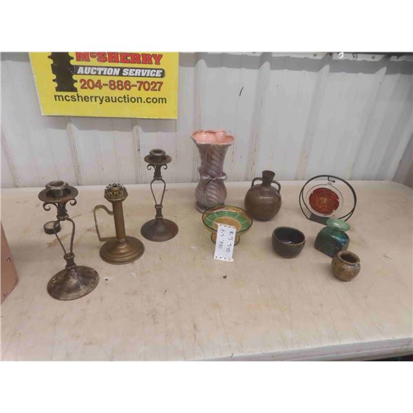 Vases, Pottery, Candliers