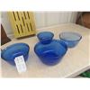 Image 5 : Cobalt Mixing Bowls , Covered Casserole Dish, Mantle Clock, Butterfly