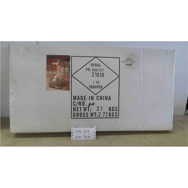 New in Box Kindling + Firewood Rack 14'' x 9'' x 28'' 