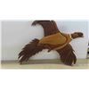 Image 3 : 2 Wood Sculpted Display : Dolphins  22'' x 10'' , Bird 20'' x 16''