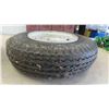 Image 3 : 2 Trailer Tires 4.80 x 4.00 x 8