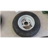 Image 4 : 2 Trailer Tires 4.80 x 4.00 x 8