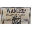 Image 3 : Framed 'Wanted' Picture 22'' x 26''