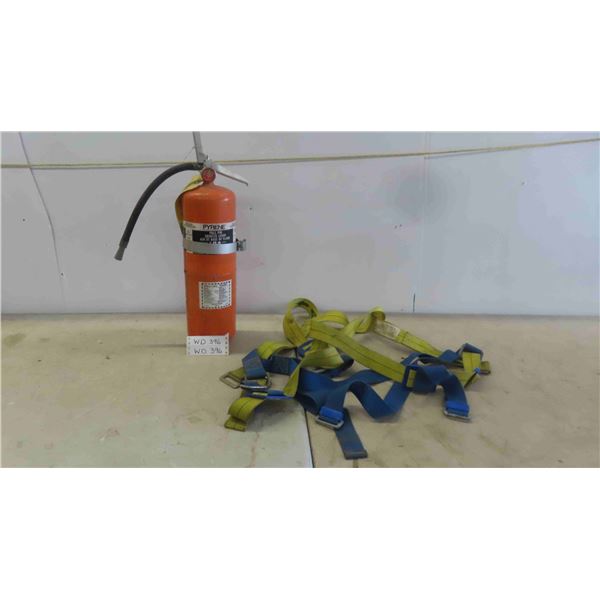 Fire Extinguisher, Climbing Harness