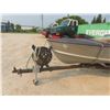 Image 2 : Simpson Sears 15' Aluminum Boat with Trailer and Working Johnson 
