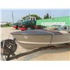 Image 3 : Simpson Sears 15' Aluminum Boat with Trailer and Working Johnson 