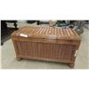Image 1 : Wicker Chest with Hinge Top for Storage 17'' x 31'' x 16'' 