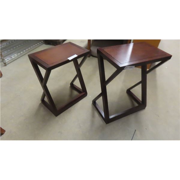 2 Nesting Stands - Largest Measures 24'' x 12'' x 19 1/2''