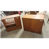 Image 1 : 2 Teak-Style Cabinets 30'' x 33'' x 18''