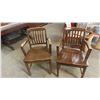 Image 1 : 2 Wood Waiting Room/Office Chairs
