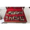 Image 2 : 2 Wood Chests with Flatware/Silverware