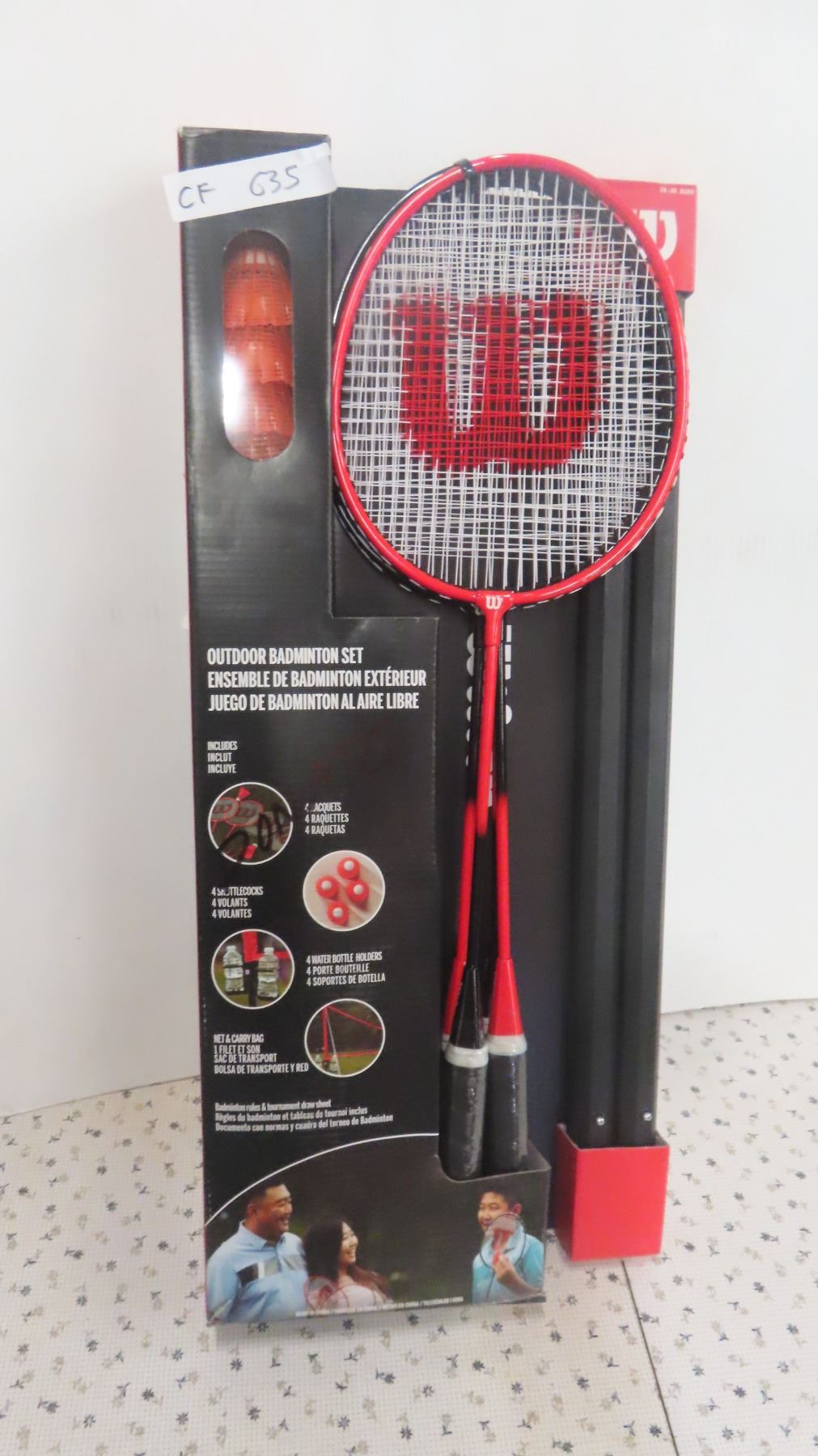 Wilson Outdoor Badminton Set with Rackets, Birdie & Net