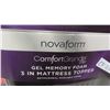 Image 2 : Novaform Gel Memory Foam 3 in 1 Mattress Topper 