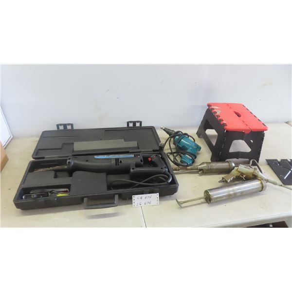 Power Tools: Reciprocating Saw with Extra Blades, Drywall Screw 