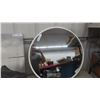 Image 2 : 26'' Round White Mirror, Picture 23 1/2'' x 35''