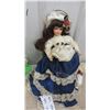 Image 2 : 3 Collectible Dolls 12'' Tall on Stands , 18'' Doll on Stand 