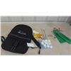 Image 1 : New Golf Backpack with Box of 3 New Wilson 500 Balls , 9 Used Golf Balls, 