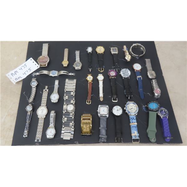 Various Watches - Some Working, Some Not (Batteries In The Back)