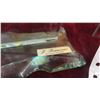 Image 3 : Vintage J. Furmani Tinted Cut Glass Crystal Clock, Photo Frame 7'' x 7'' 