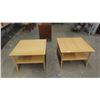 Image 1 : 2 End Tables 21 1/2'' x 29 1/2'' x 29 1/2''