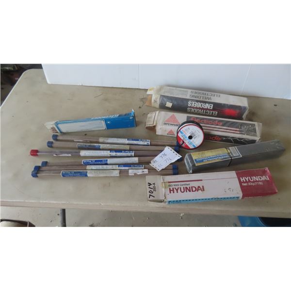 Quantity of Welding Rods and Wire 