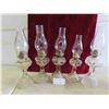 Image 1 : 5 Oil Lamps with Chimneys