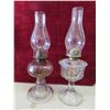 Image 3 : 5 Oil Lamps with Chimneys   